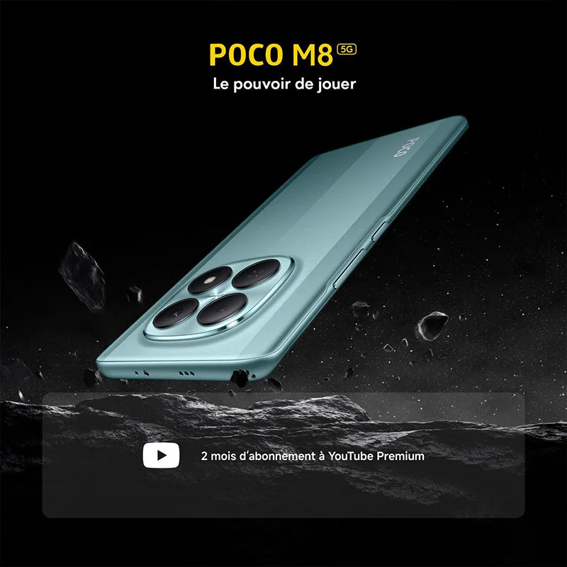 POCO M8 5G – Smartphone AMOLED 120 Hz, 5520 mAh, NFC