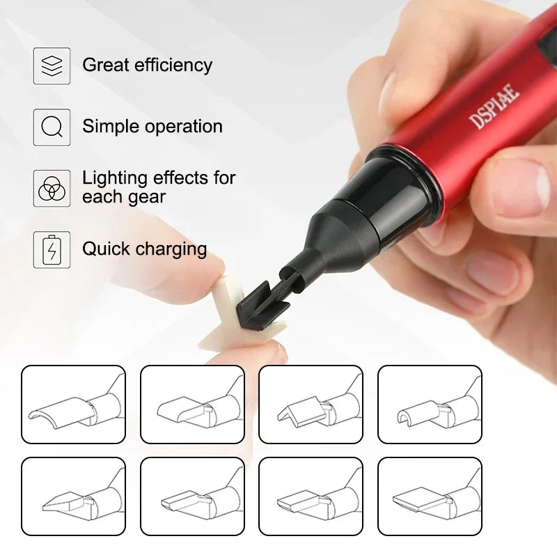 Ponceuse électrique de précision DSPIAE ES-A – Stylo de ponçage pour modélisme et bricolage