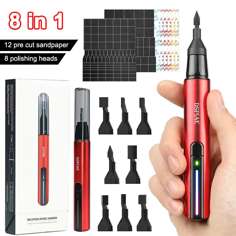 Ponceuse électrique de précision DSPIAE ES-A – Stylo de ponçage pour modélisme et bricolage