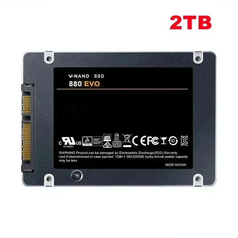 SSD SATA 2,5" Haute Vitesse – 500 Go, 1 To ou 2 To pour PC et ordinateur portable