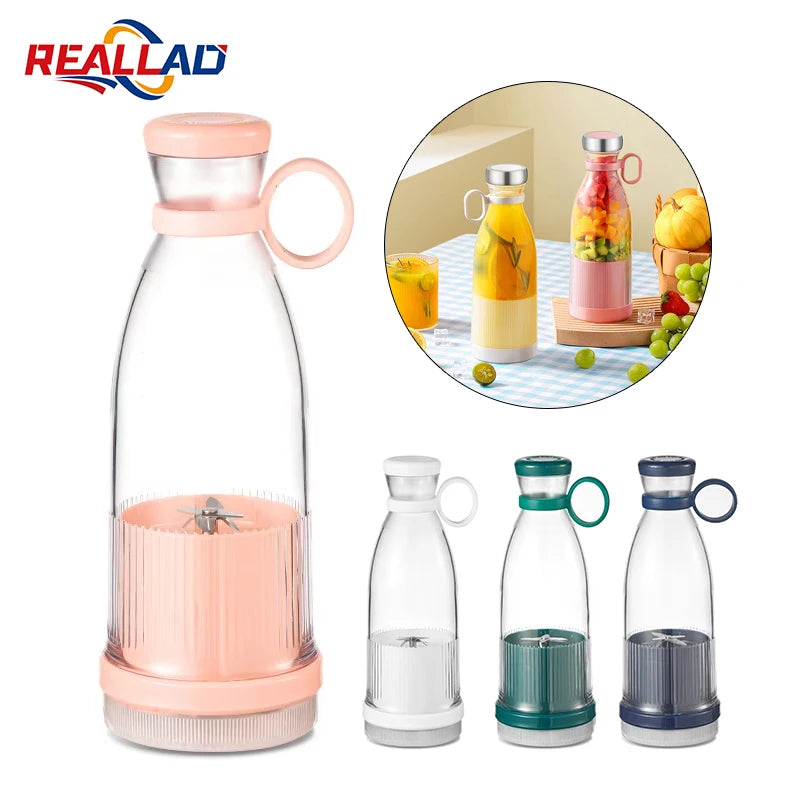 Blender portable USB 6 lames – Mixeur électrique pour smoothies, jus et milkshakes