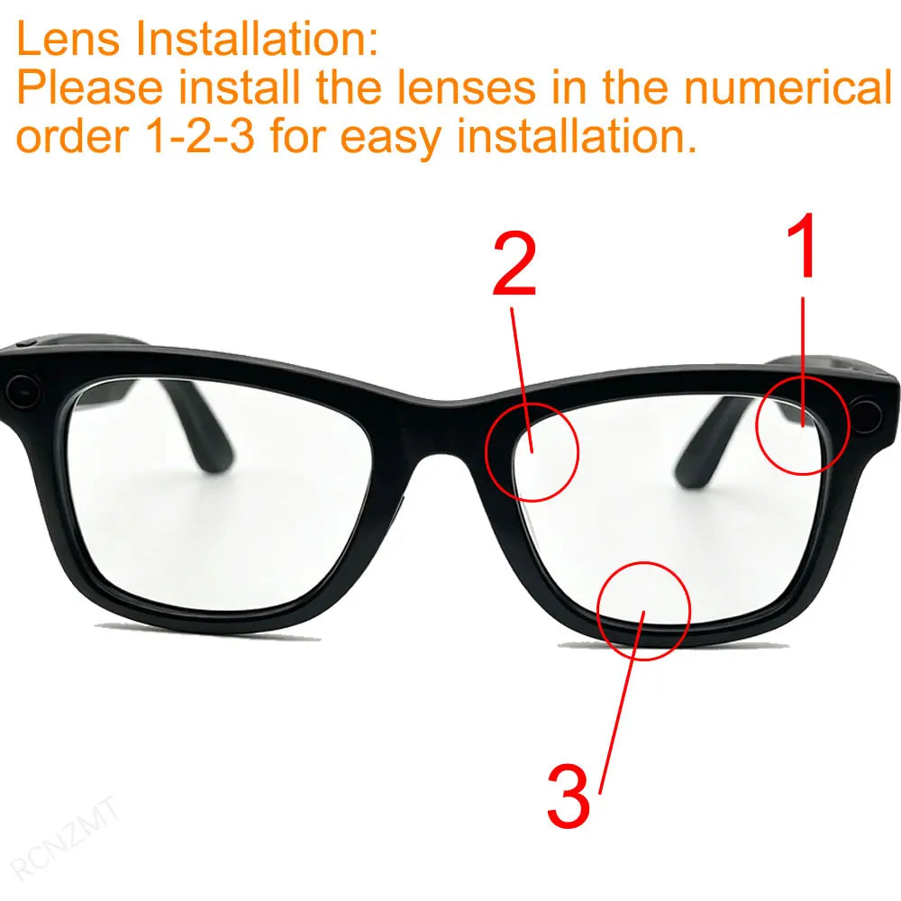 Lentilles de Remplacement Photochromiques Polarisées pour Ray-Ban Meta Wayfarer RW4006/RW4008/RW4012