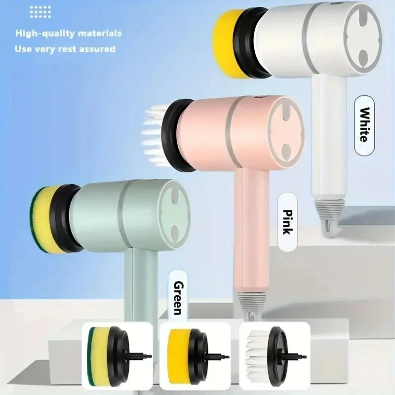 Brosse de nettoyage électrique sans fil 3-en-1 OLOEY – Nettoyeur rotatif multifonction