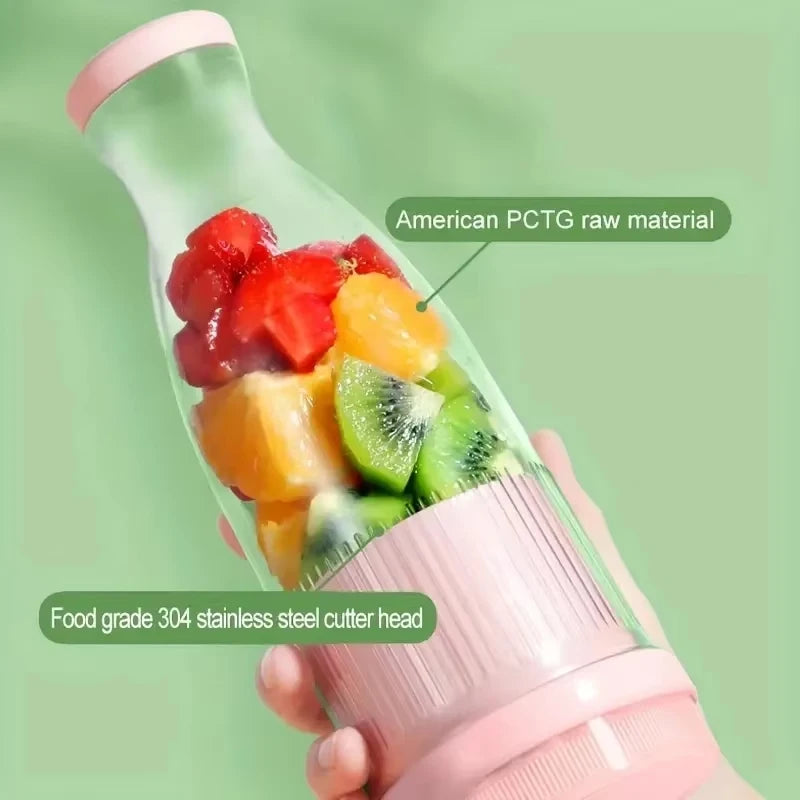 Blender portable USB 6 lames – Mixeur électrique pour smoothies, jus et milkshakes