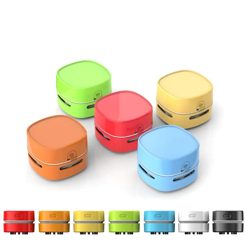 Mini Aspirateur de Bureau Sans Fil – Aspirateur Portable Rechargeable pour Table, Clavier, Poussière, Miettes et Nettoyage de Bureau