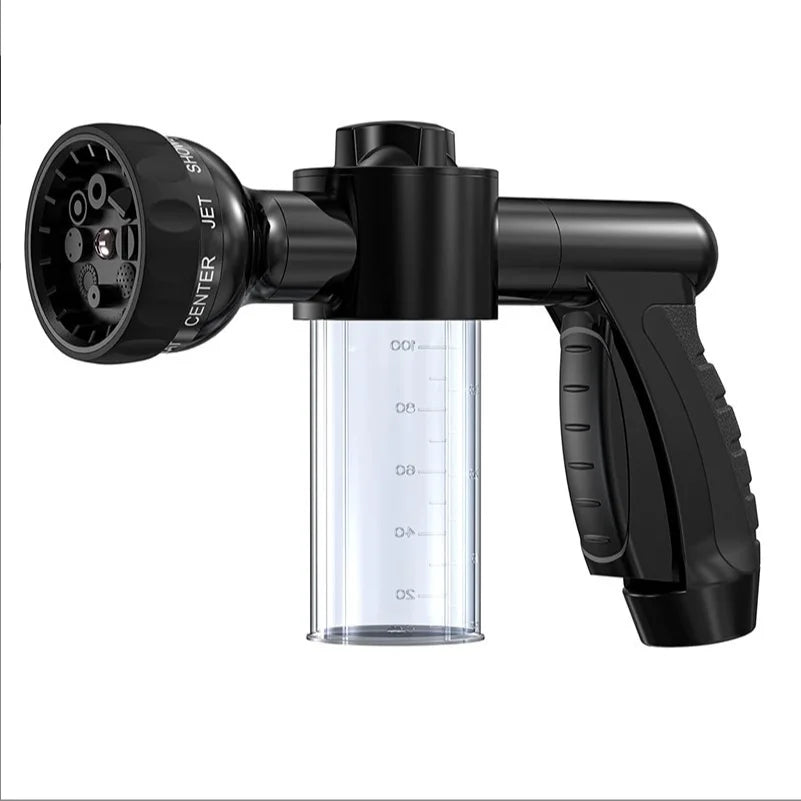 Pistolet de Douche Haute Pression pour Chien – Buse de Pulvérisation 3 Modes avec Réservoir à Savon, Outil de Lavage et Toilettage pour Animaux