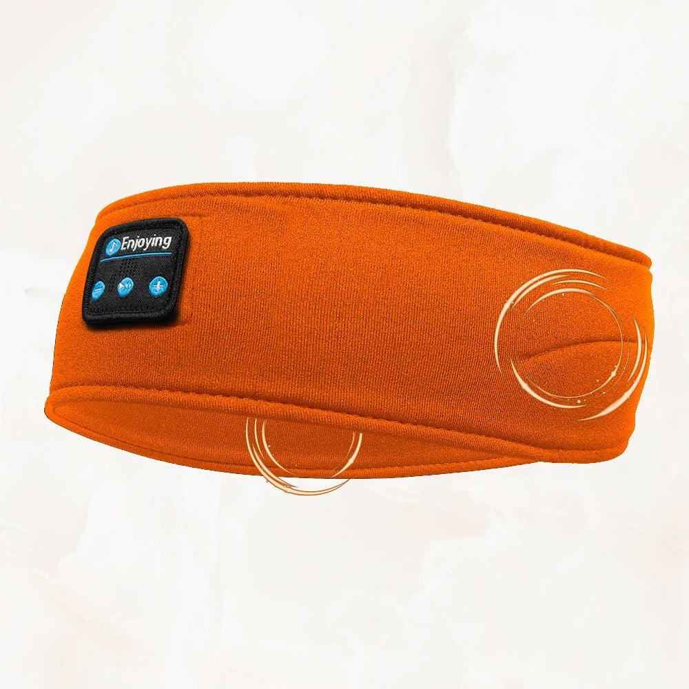 HOMEFISH Bandeau Bluetooth avec Écouteurs Sans Fil – Masque de Sommeil, Casque Audio Sport, Confortable pour Dormir, Voyager et Faire du Sport