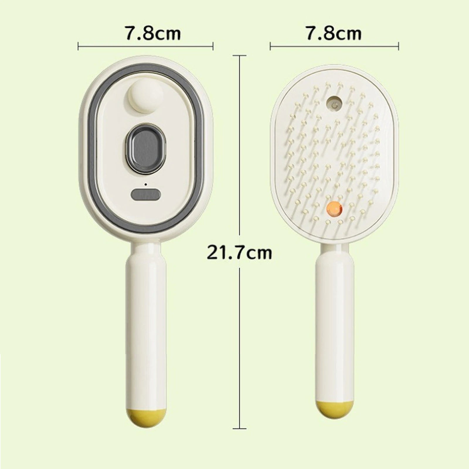 Brosse électrique 3-en-1 pour cheveux – Massage, vapeur et démêlage rechargeable