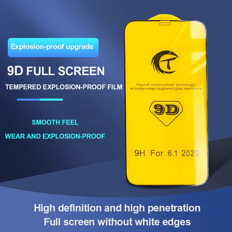 Lot de 5 Verres Trempés 9D pour iPhone – Protection Écran Haute Résistance