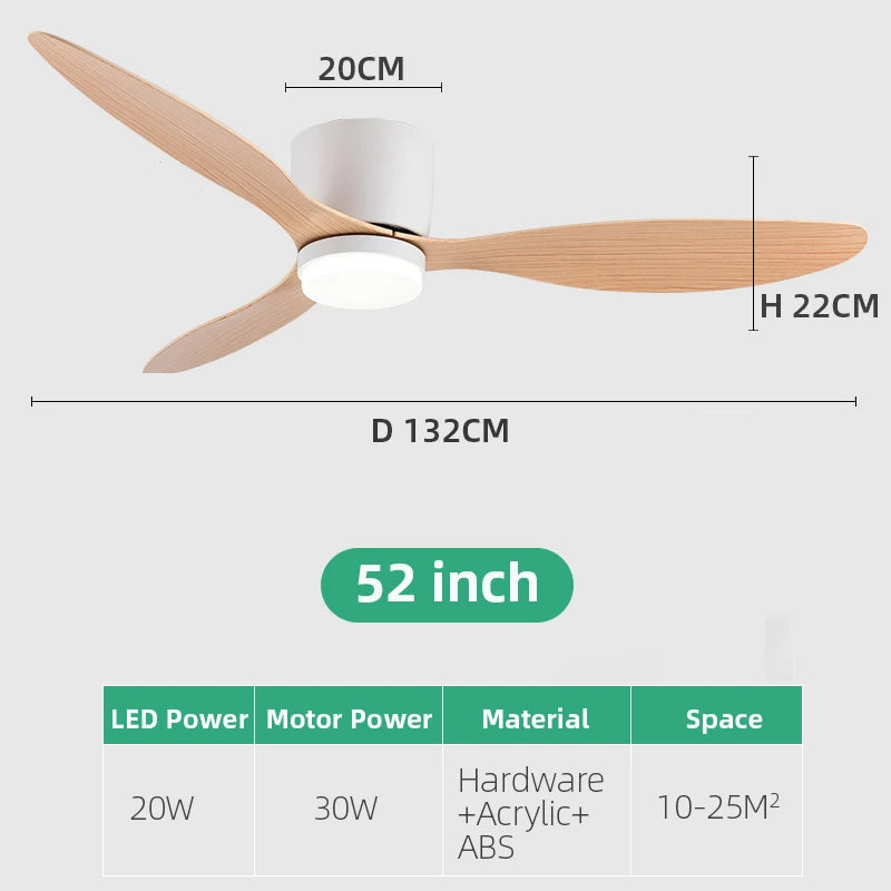 Ventilateur de plafond LED Jelena avec télécommande – Design moderne