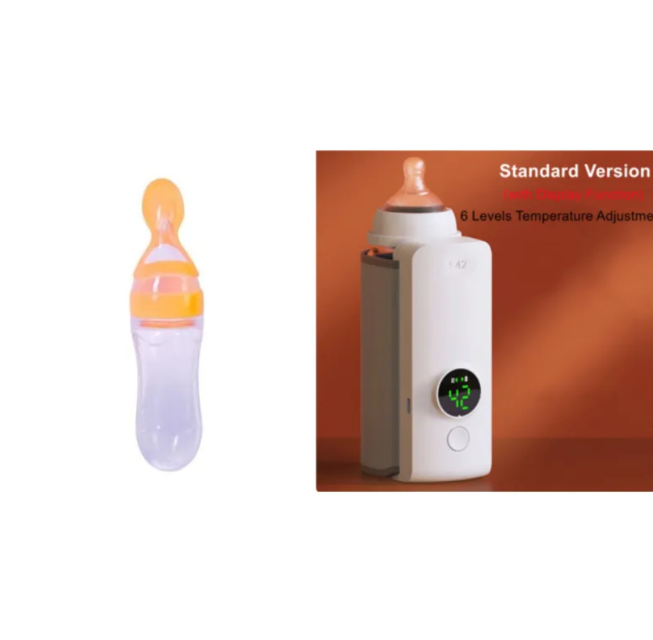 Chauffe-Biberon Portable Sans Fil – Rechargeable, Chauffage Rapide, Idéal pour les Déplacements