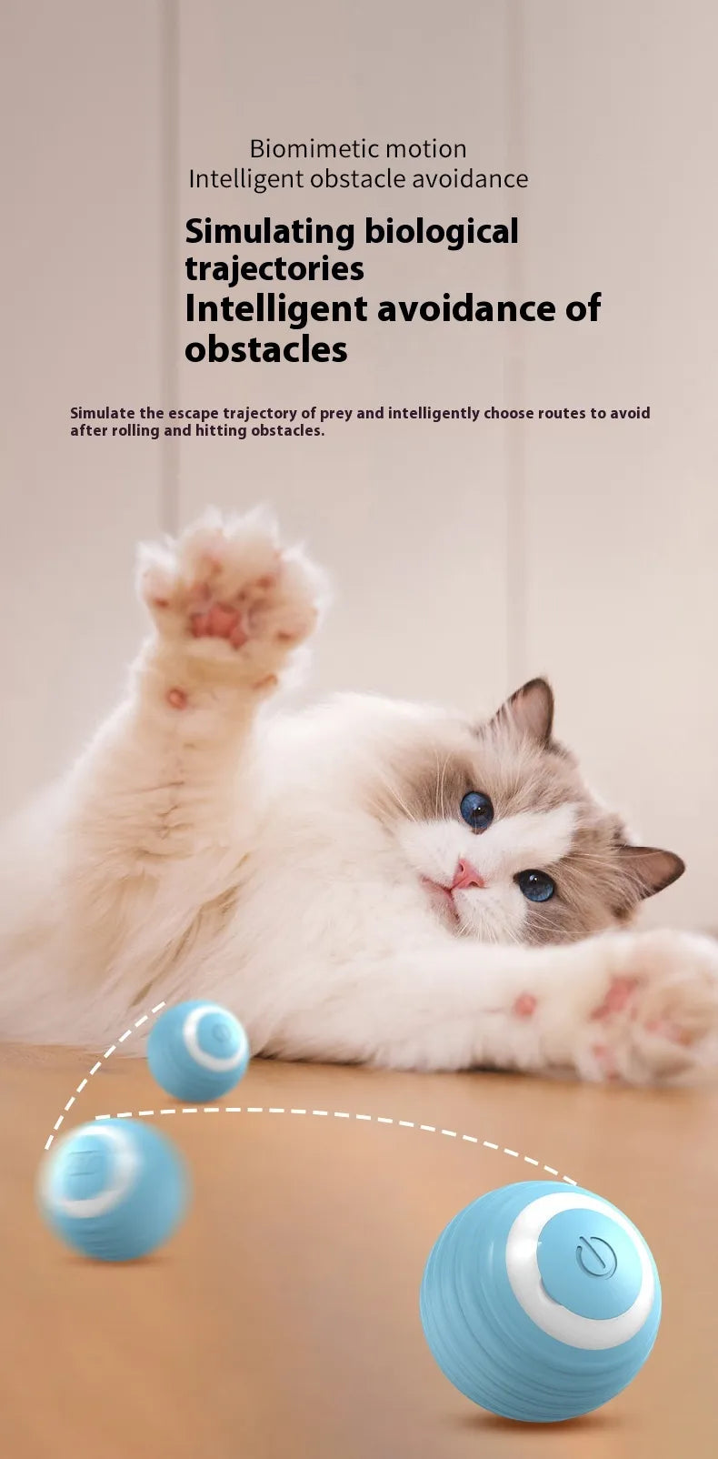 Balle Interactive Intelligente pour Chien – Jouet Automatique, Rechargeable et Résistant