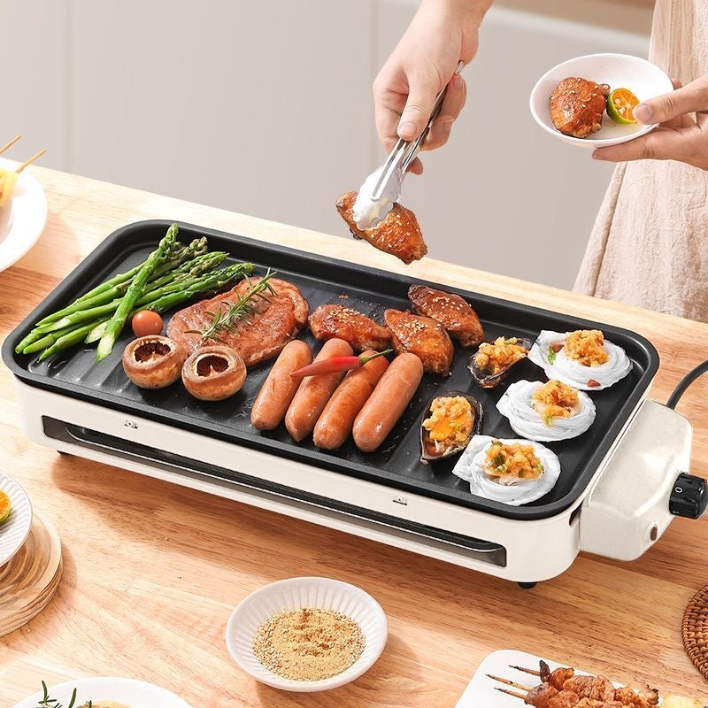 Grill Électrique d’Intérieur – Barbecue Sans Fumée pour Cuisson Saine et Rapide