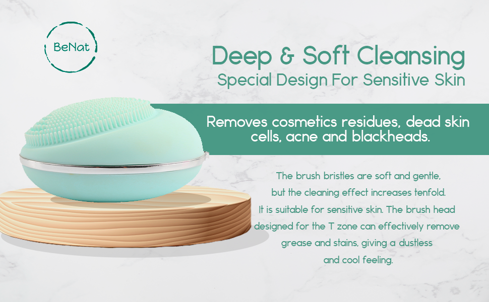Brosse Électrique de Nettoyage du Visage – Nettoyeur Facial en Silicone, Massage et Soin Quotidien de la Peau
