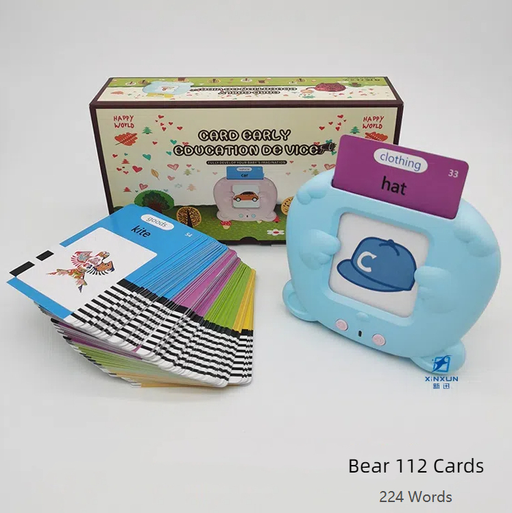 Machine de Cartes Éducatives Parlantes pour Enfants – Apprentissage Précoce, Vocabulaire et Jeux Éducatifs