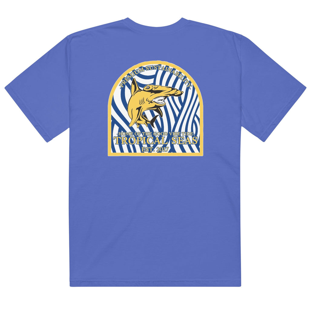 T-shirt Homme Épais – Imprimé Requin Marteau, Style Décontracté Premium