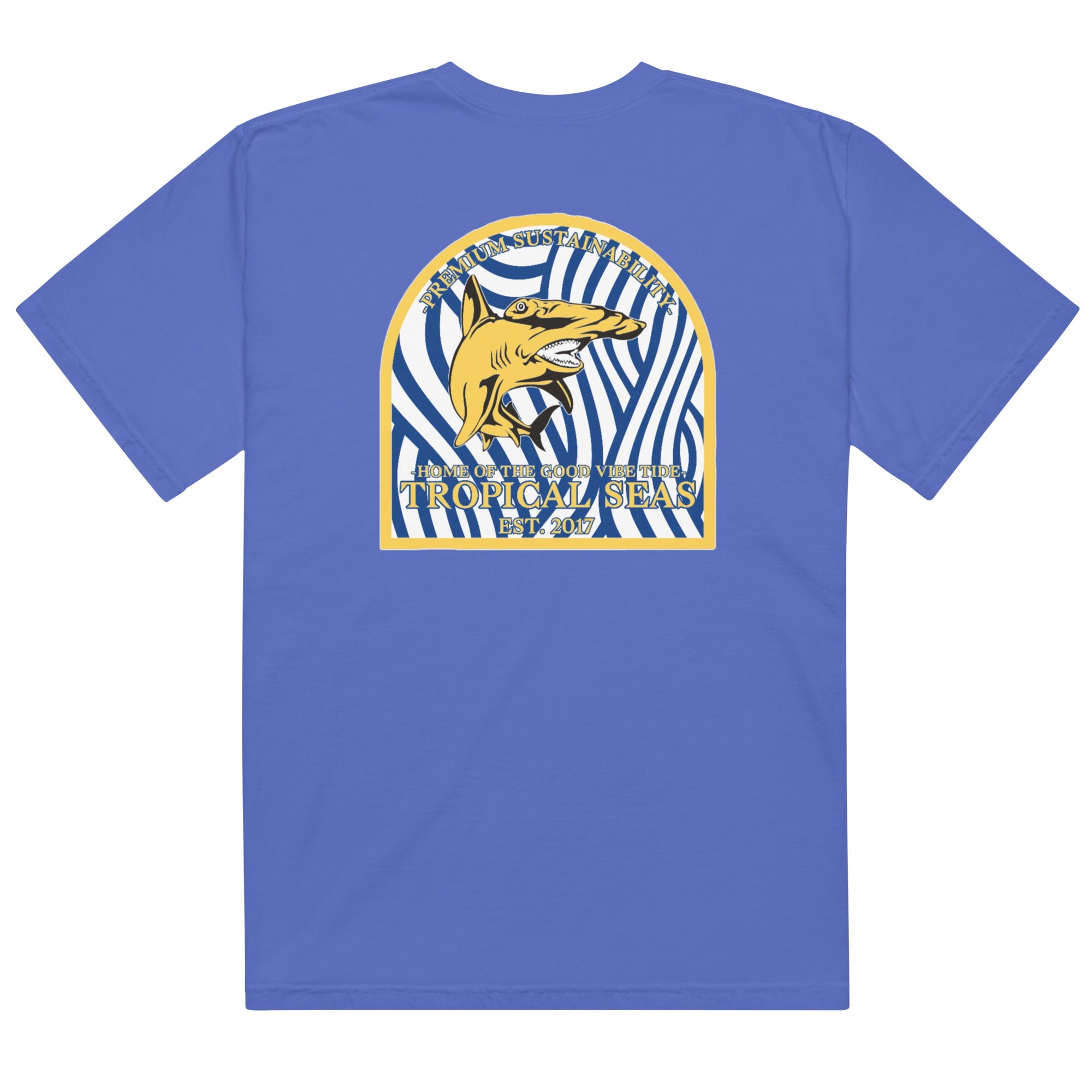 T-shirt Homme Épais – Imprimé Requin Marteau, Style Décontracté Premium