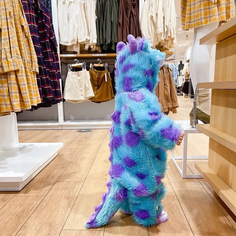 Combinaison Bébé à Capuche avec Fermeture Zippée – Motif Animal, Douce et Confortable