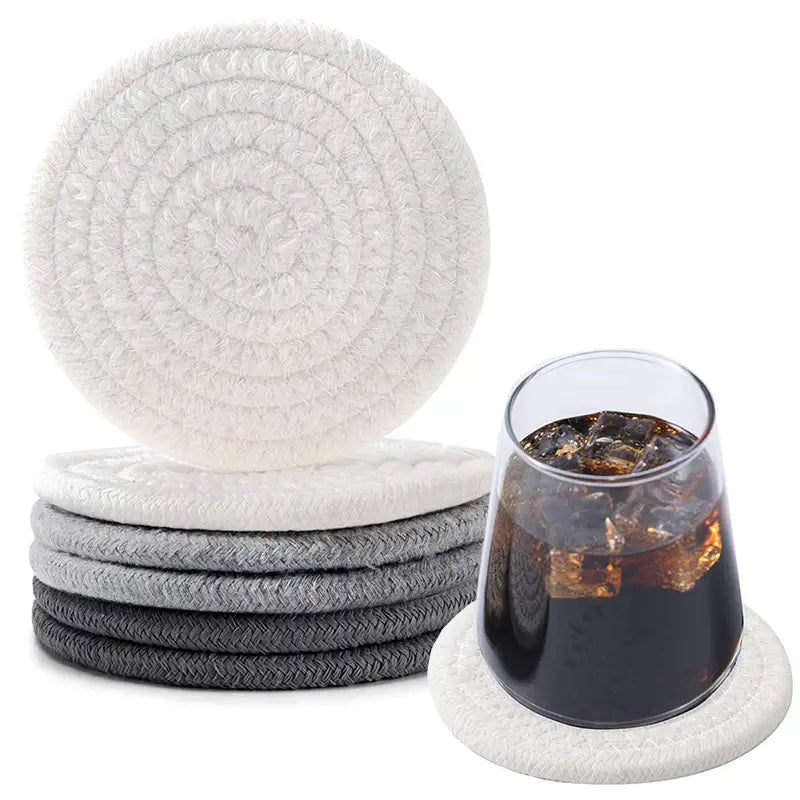 Dessous de Verre Tressé à la Main – Ultra Absorbant et Résistant à la Chaleur