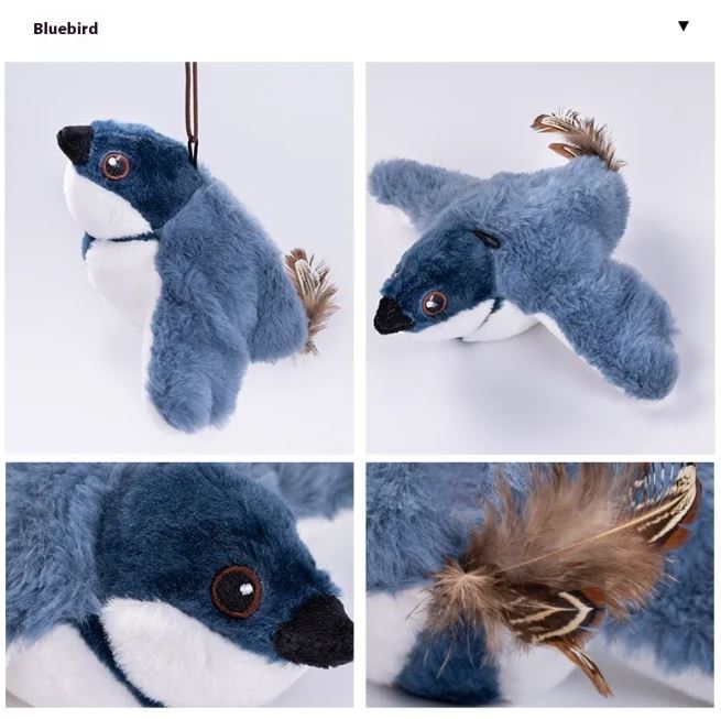 Jouet Oiseau Battant pour Chat – Jouet Interactif avec Mouvement Réaliste pour Divertissement