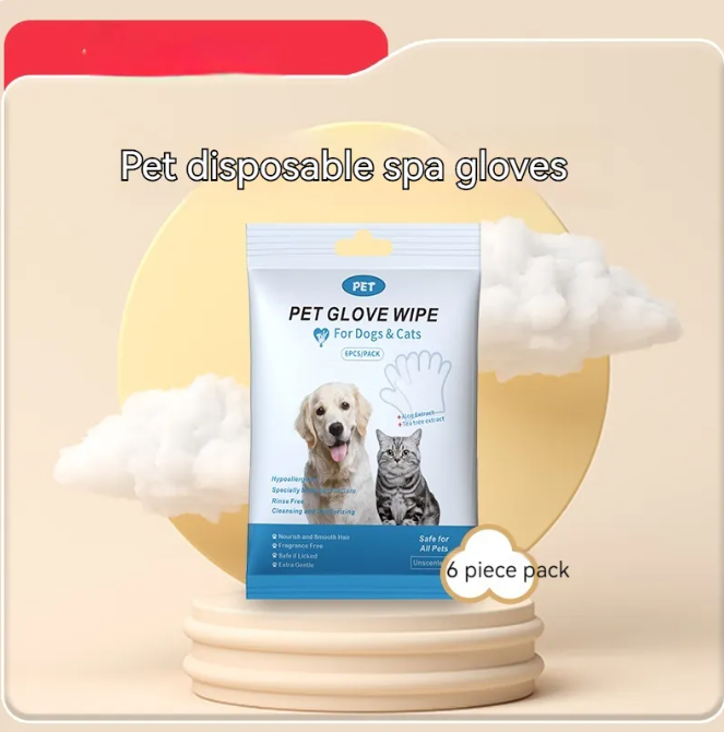 Gants et Lingettes de Nettoyage pour Animaux – Toilettage Doux pour Chiens et Chats