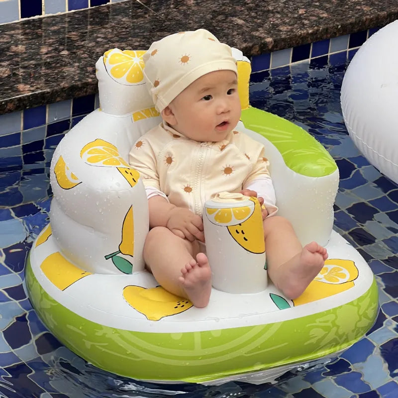 Siège Gonflable pour Bébé – Chaise Multifonction pour Repas, Bain et Jeux, Confortable et Portable