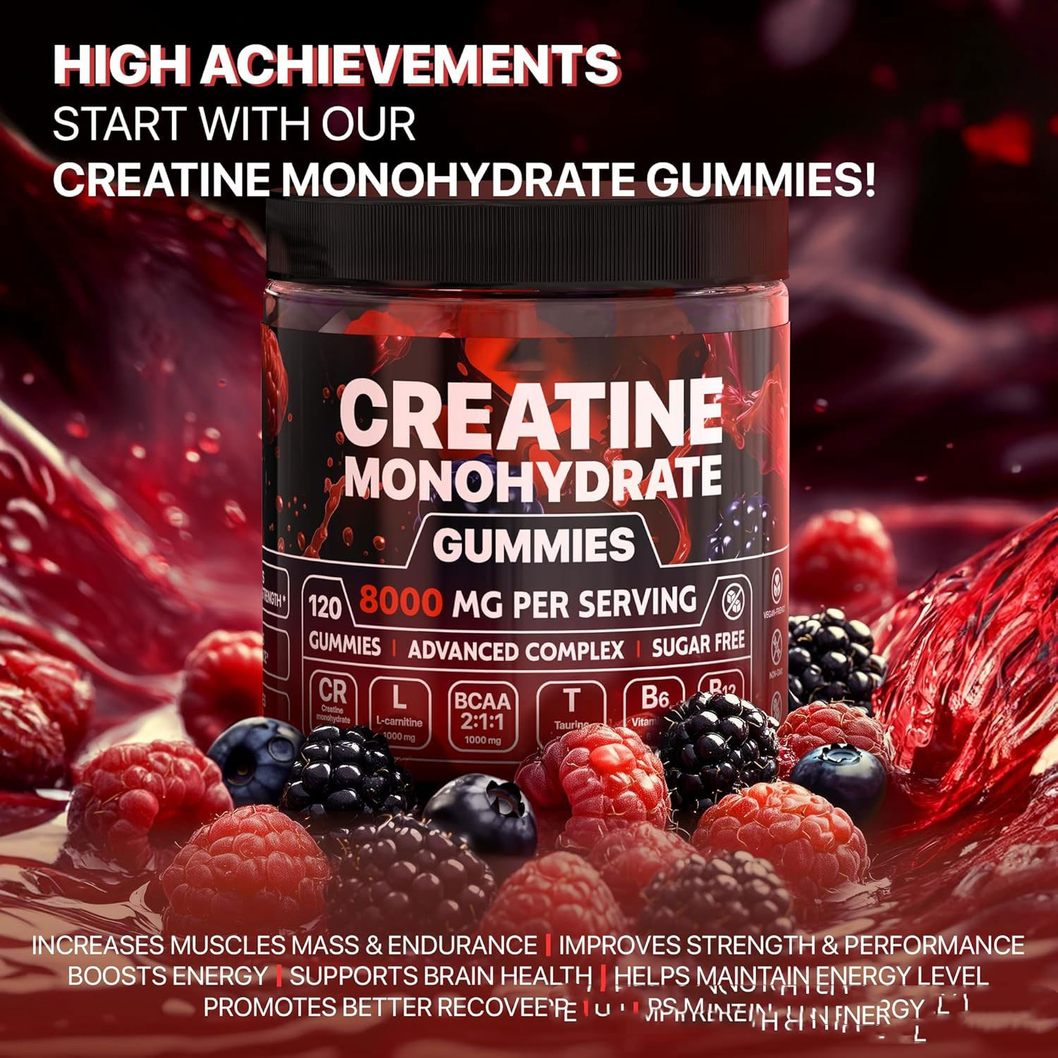 Gummies pour le Soutien Musculaire – Complément Alimentaire Pratique au Goût Agréable