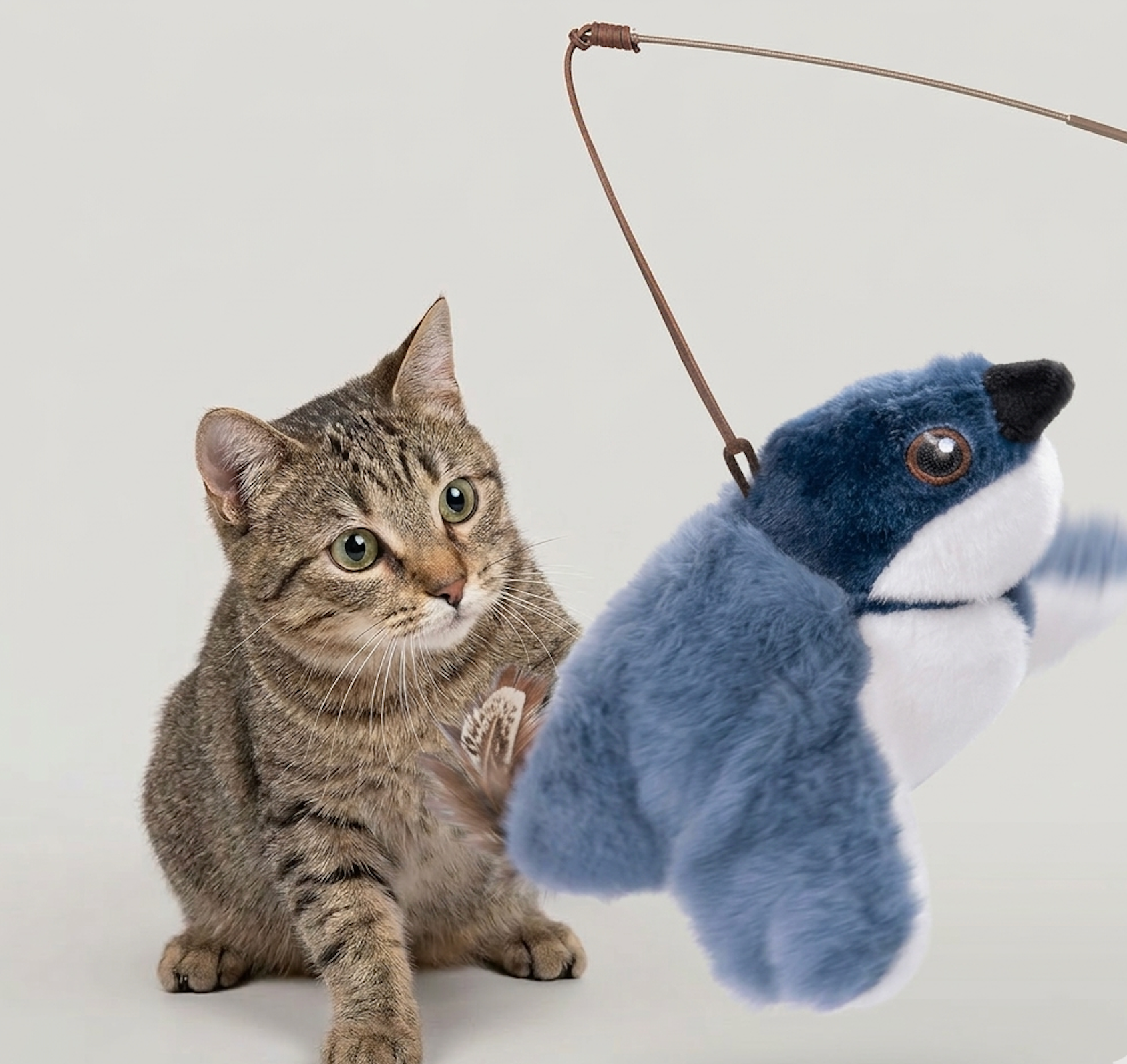 Jouet Oiseau Battant pour Chat – Jouet Interactif avec Mouvement Réaliste pour Divertissement