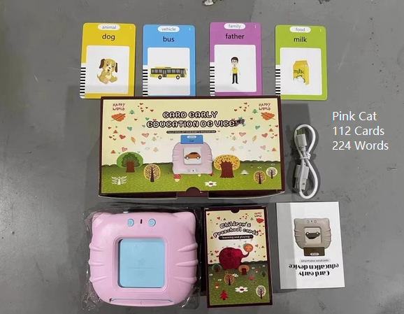 Machine de Cartes Éducatives Parlantes pour Enfants – Apprentissage Précoce, Vocabulaire et Jeux Éducatifs