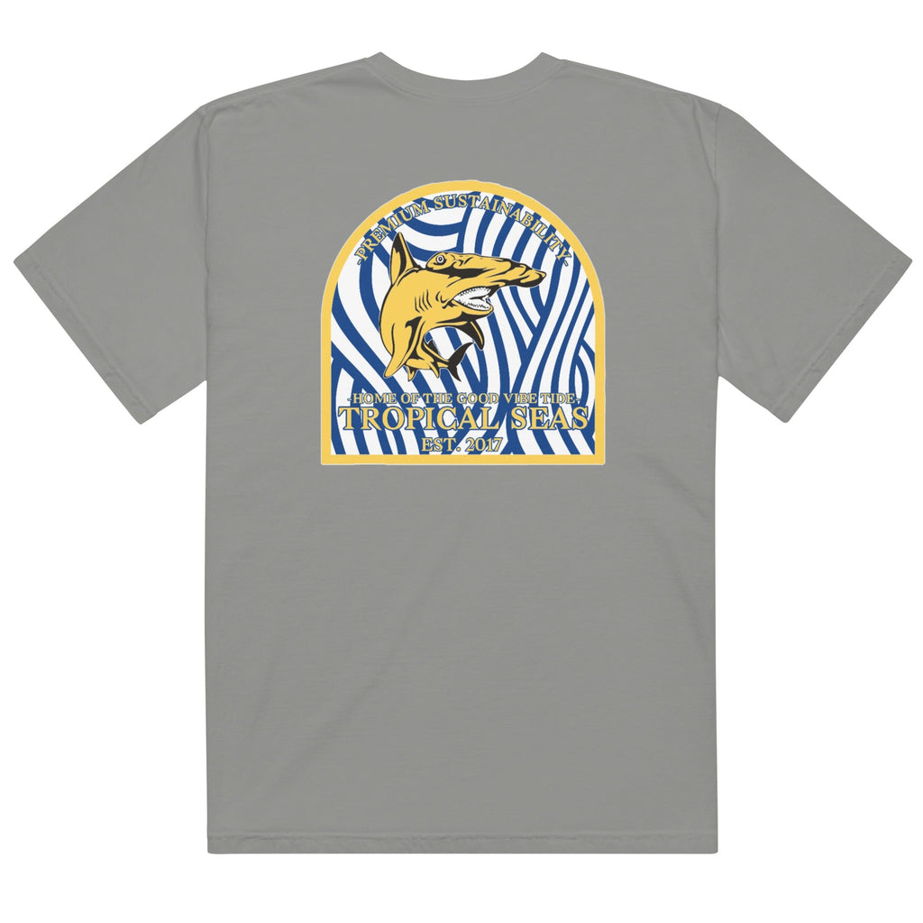 T-shirt Homme Épais – Imprimé Requin Marteau, Style Décontracté Premium